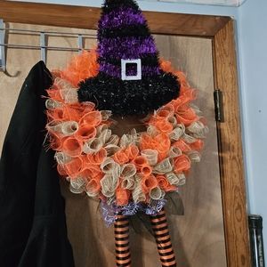 Halloween mesh wreath